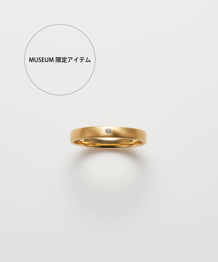 MUSEUM限定 [saphed] K18 ocean diamond wide ring