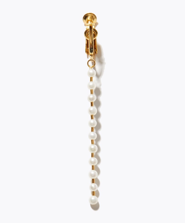 [philia] baby pearl gold grain single ear clip