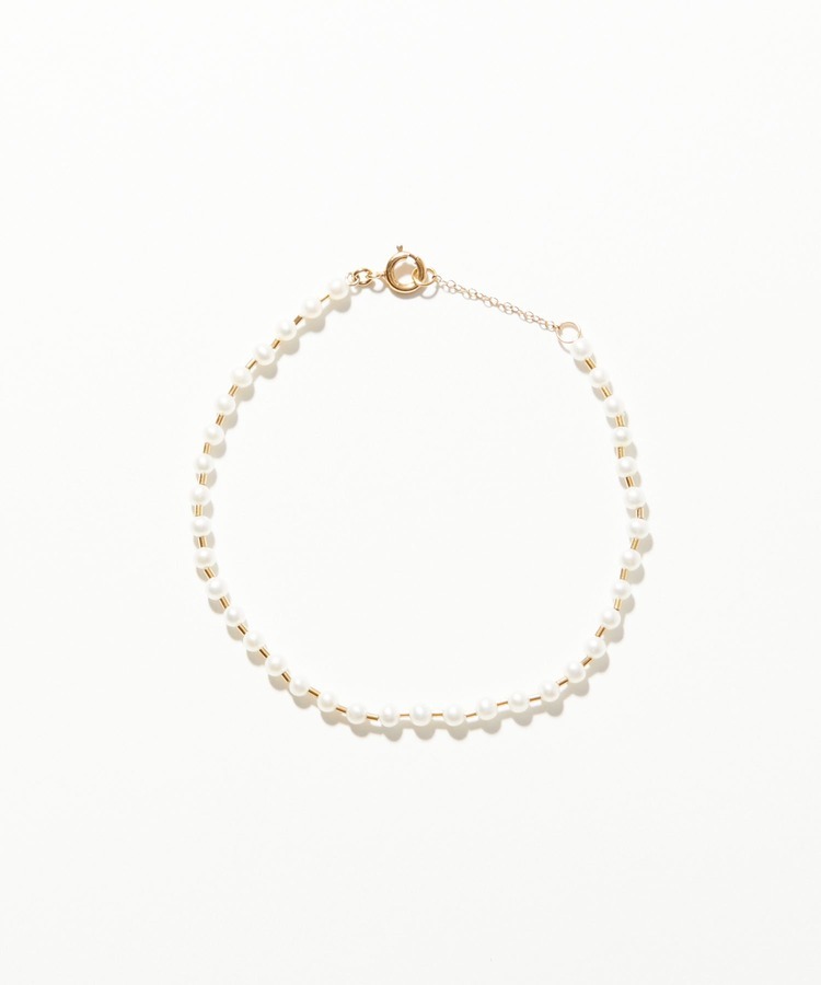 [philia] baby pearl gold grain bracelet