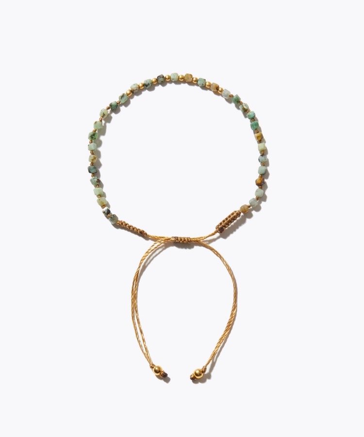 [I am donation] turquoise knot bracelet
