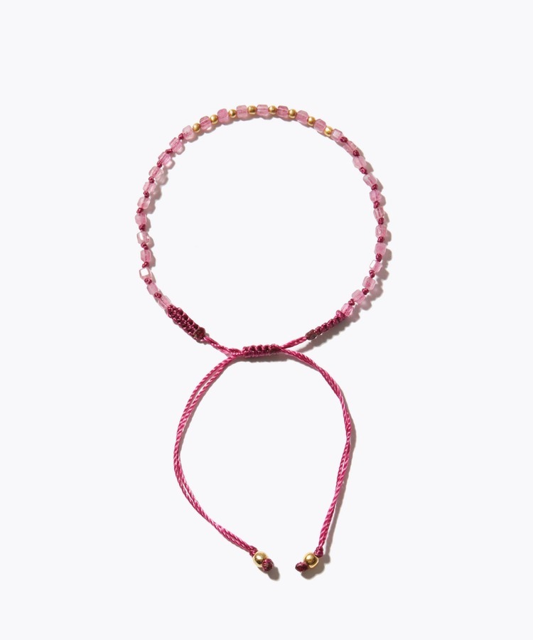 [I am donation] pink tourmaline knot bracelet