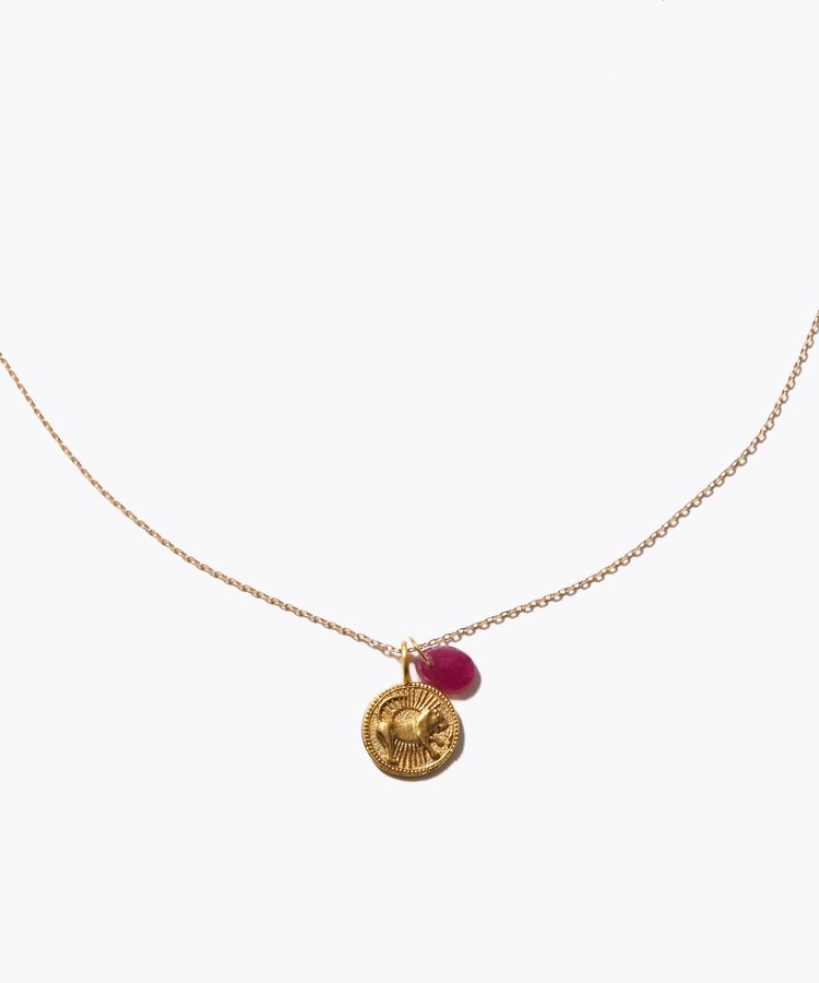 [constellation] leo ruby necklace