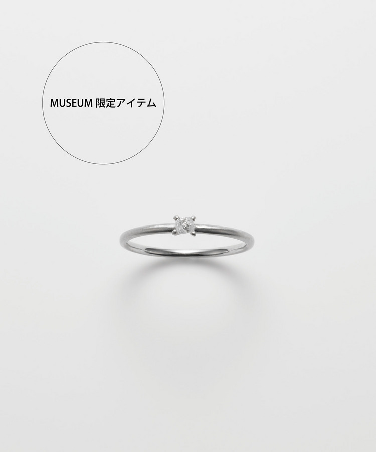 MUSEUM限定 [saphed] PT rough ocean diamond ring