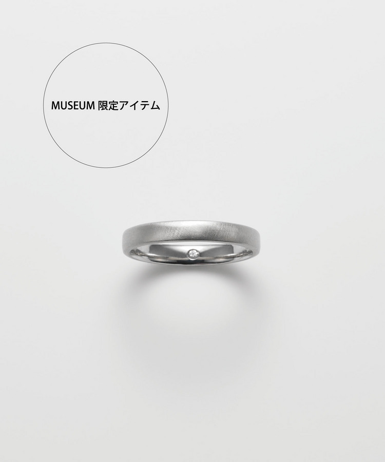 MUSEUM限定 [saphed] PT ocean diamond wide ring