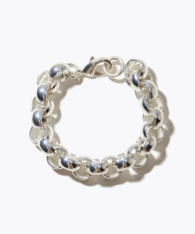 [bone] chanky round chain silver bracelet
