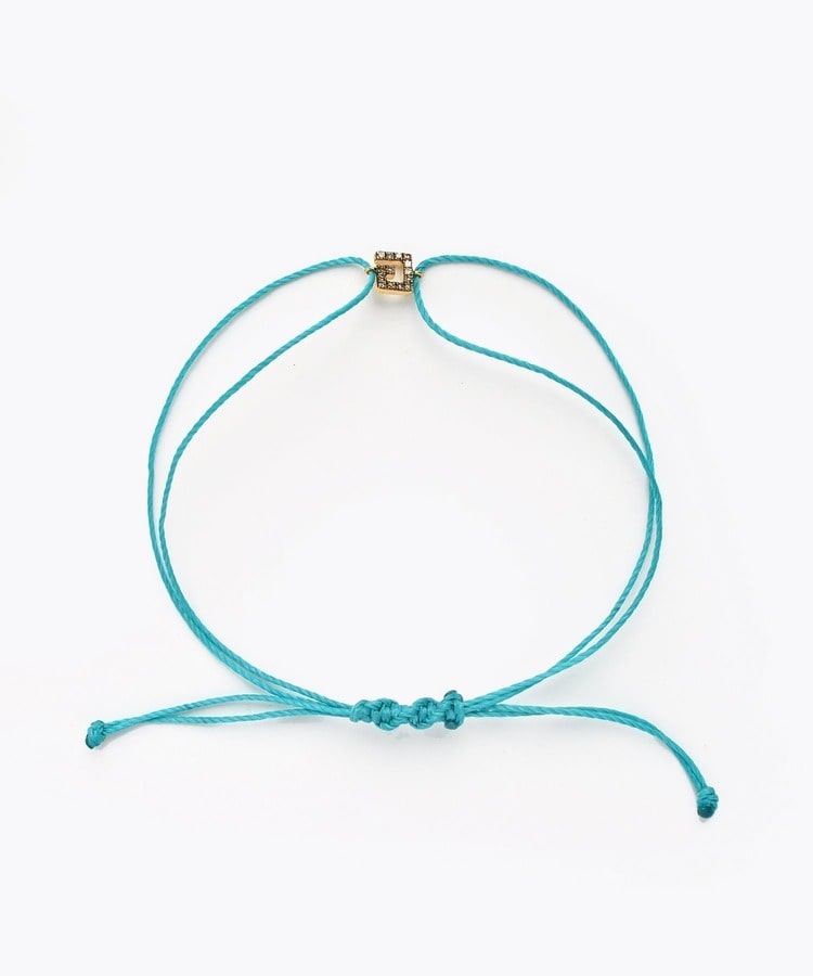 [I am donation] meander blue bracelet