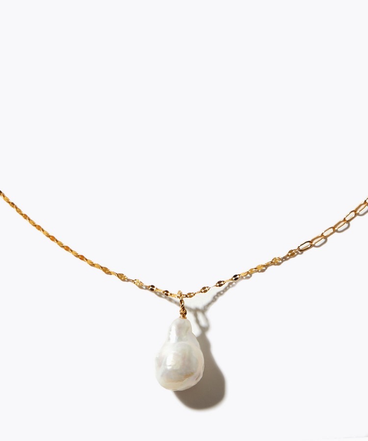 [ancient] baroque pearl long necklace