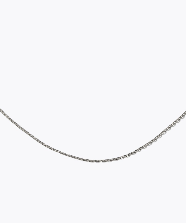 [basic] small cable chain 60cm silver necklace