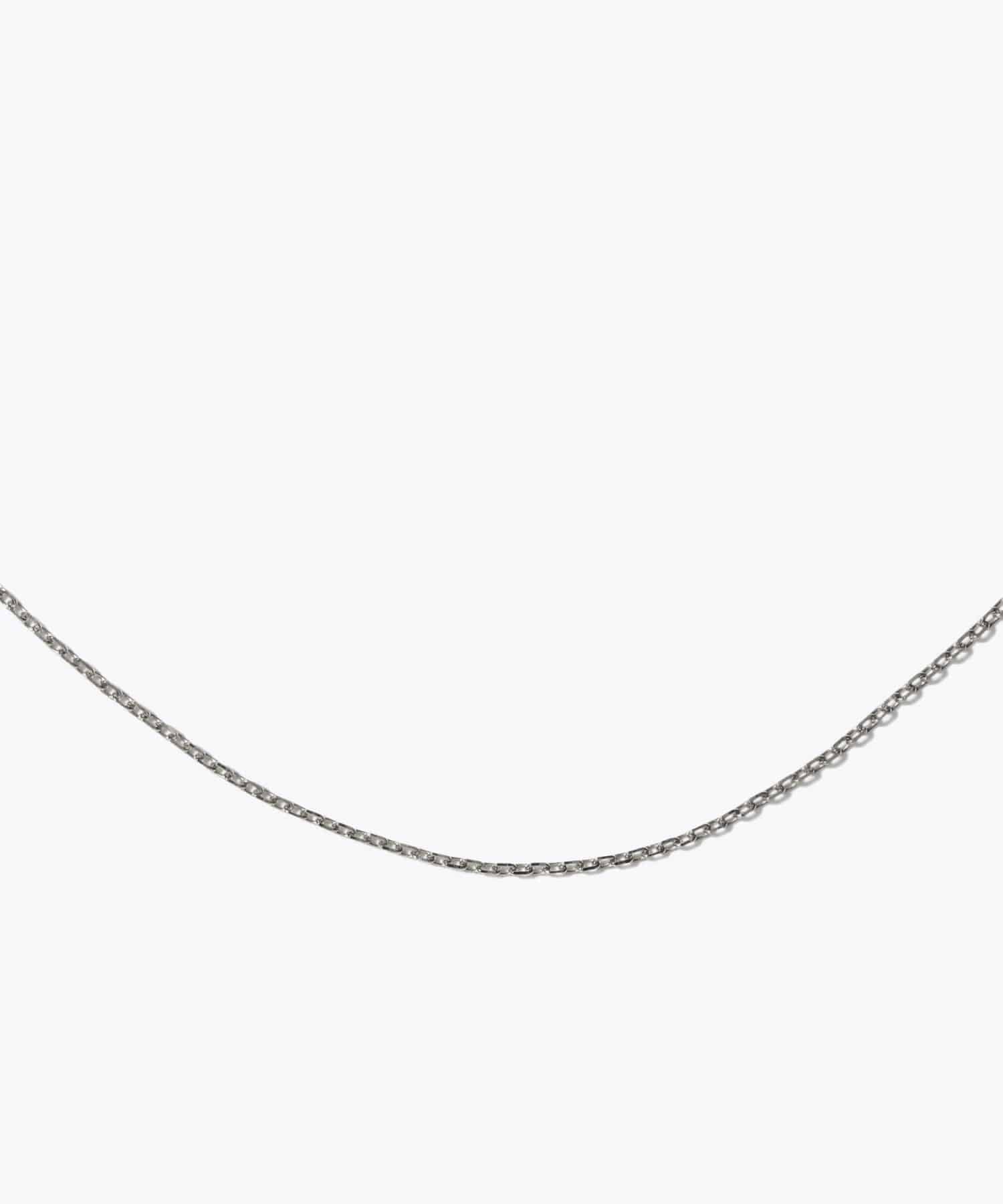 [basic] スモールケーブルチェーン 60cm シルバー ネックレス