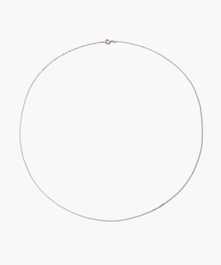 [basic] small cable chain silver choker
