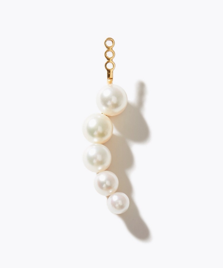 [philia] akoya pearl vertical gradation ear charm