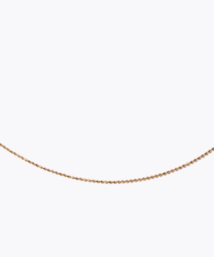[basic] K18 ball chain necklace