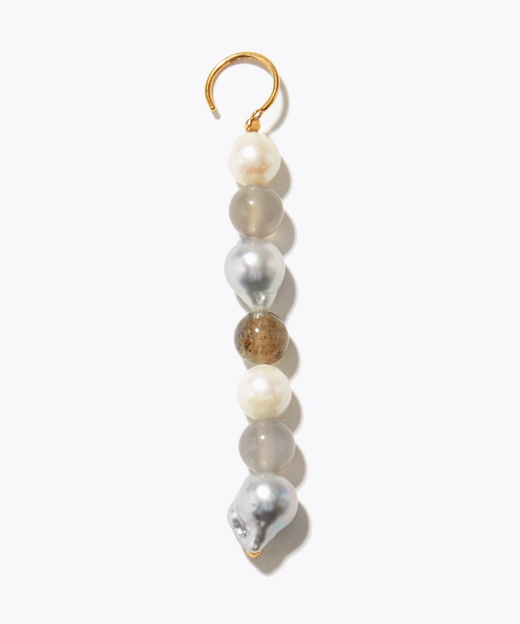 [philia] akoya pearl stone MIX single pierced earring