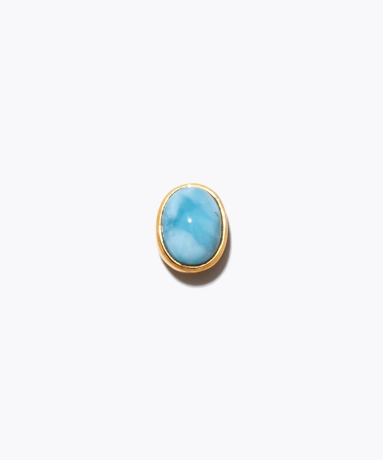 [eden] cabochon lalimer single pierced earring