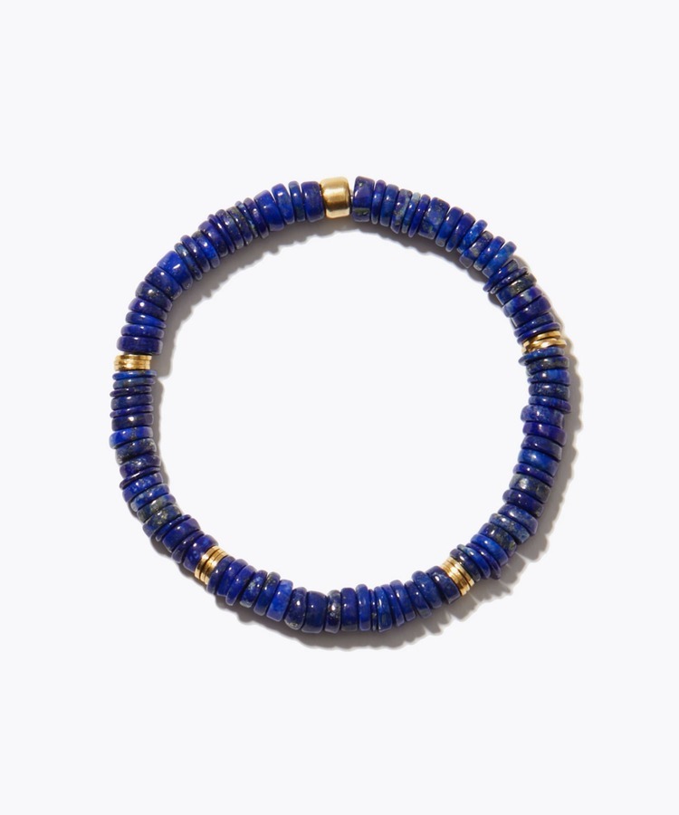[amulette] [A holy stone to ward off evil]lapis lazuli tire beads bracelet