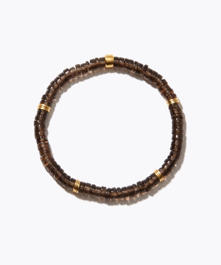 [amulette] [An amulet that contains the power of the earth] smoky quartz tire beads bracelet