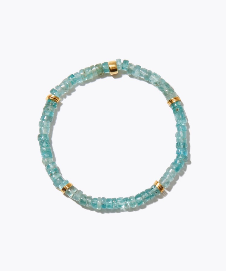 [amulette] [charges energy and gives guidance] apatite tire beads bracelet