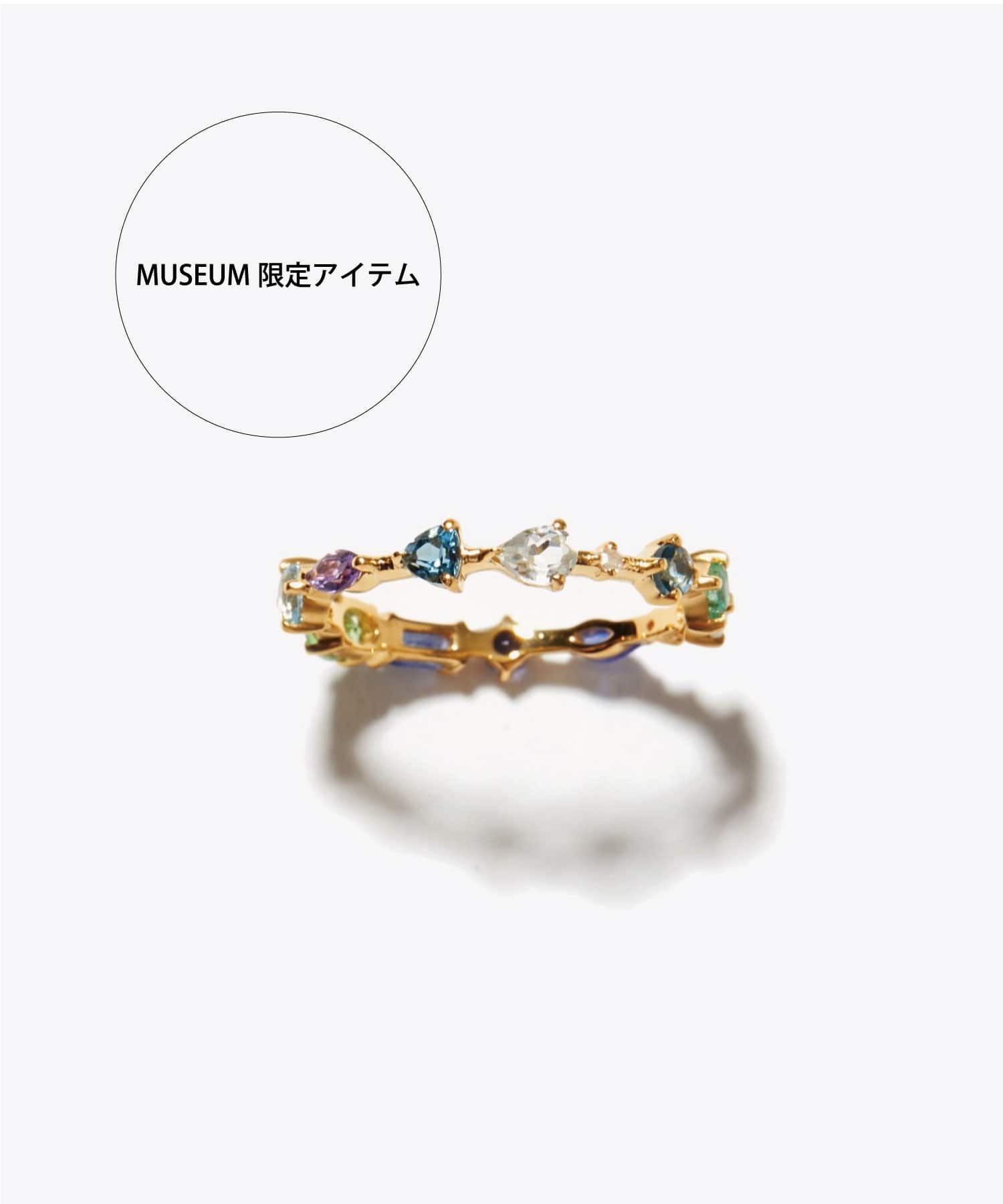 eden] 【MUSEUM LIMITED】One of a kind K10 マルチブルー リング 