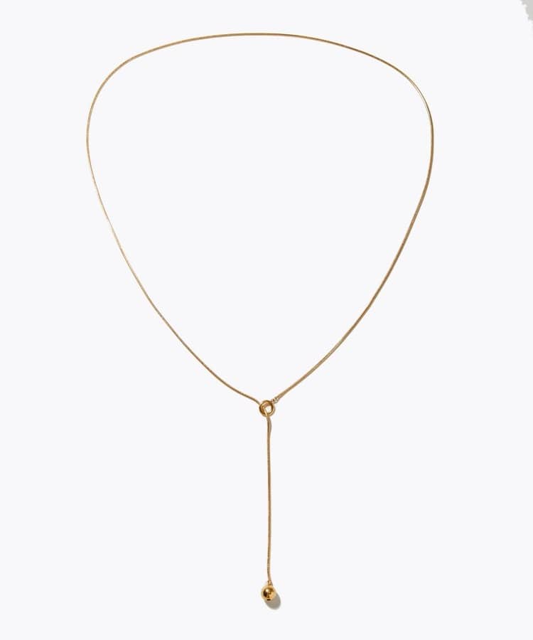 [ancient] silky lariat necklace