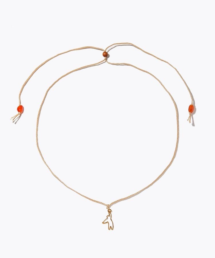 [I am donation] opnner angel waist cord necklace