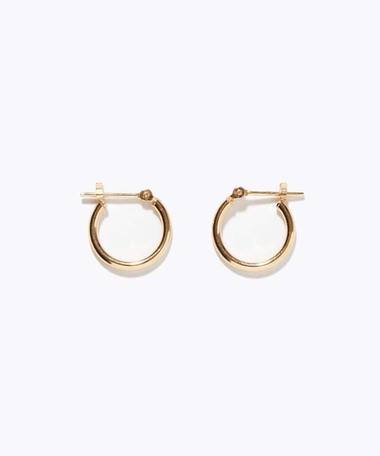 [basic] K10 tiny hoop pierced earring