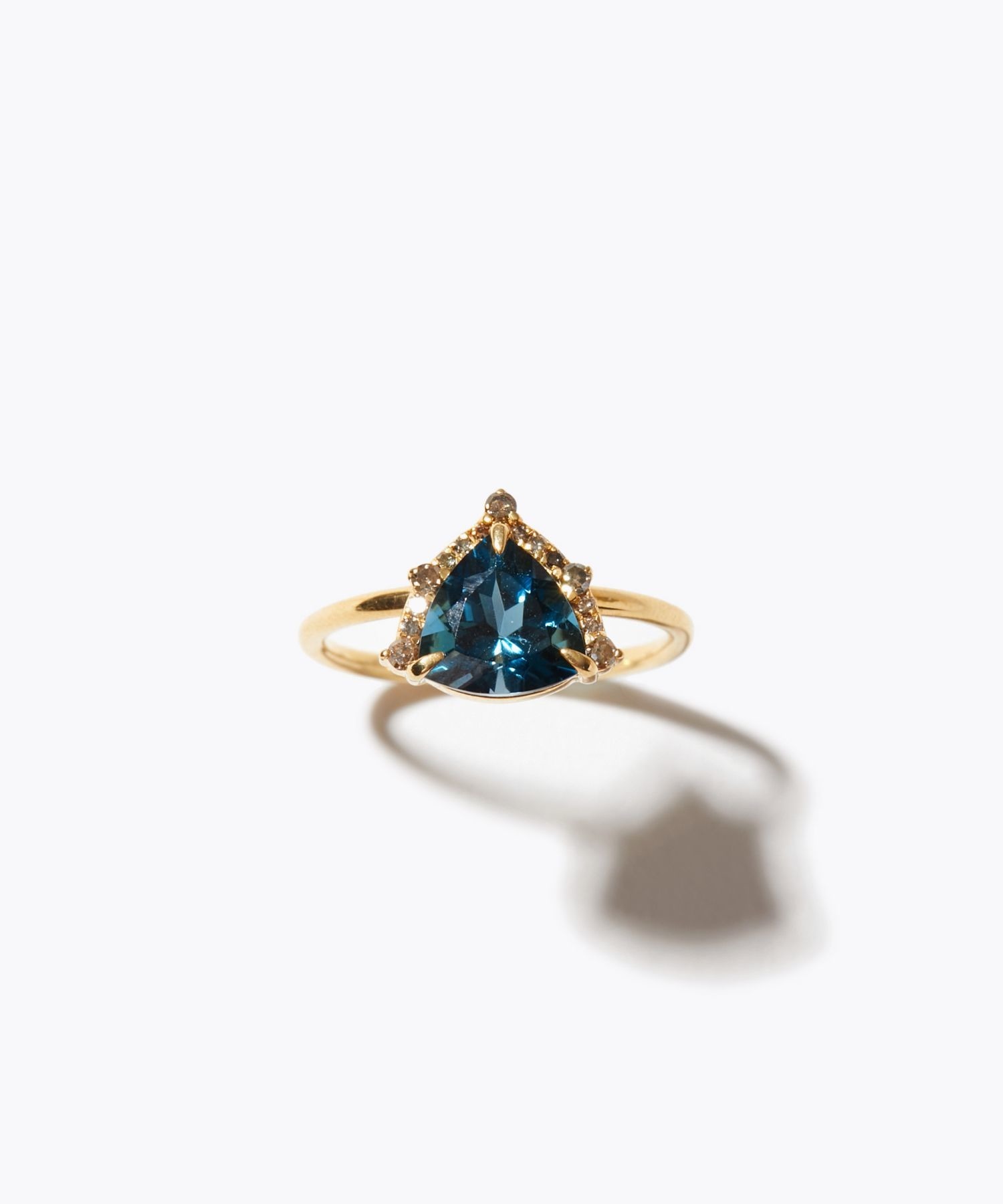 ARTIDA OUD(アルティーダ ウード)｜elafonisi レクタングルアクアマリン パヴェ ダイヤモンド リング/ライトブルー  の通販｜ELLESHOP・(エル・ショップ)