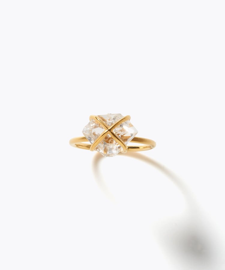 [eden] herkimer diamond ring