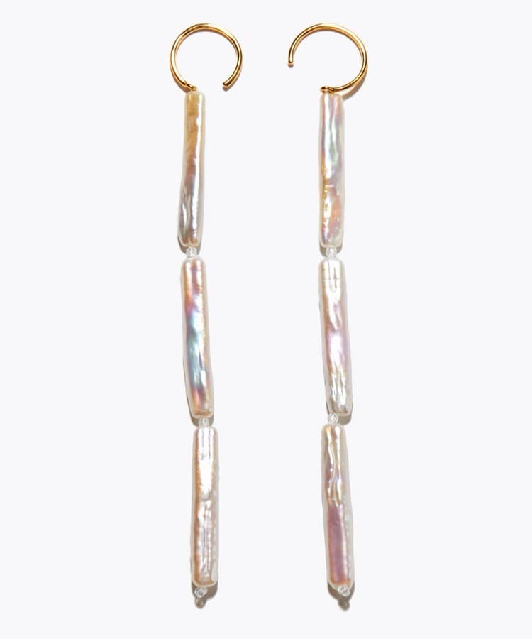 [philia] stick pearl pierced earring