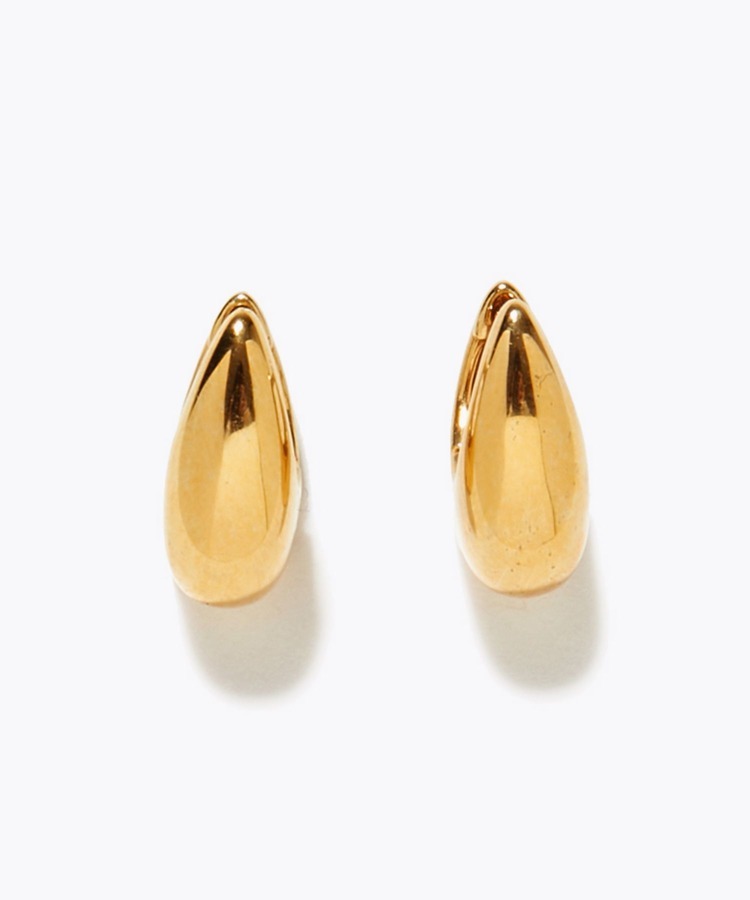[bone] drop clipper pierced earring