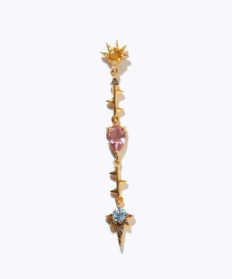 [elafonisi] 【7th Anniversary Limited】multipul color Illios single pierced earring