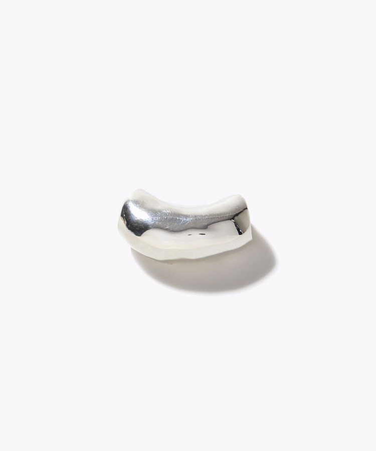 [bone] organic tube silver charm