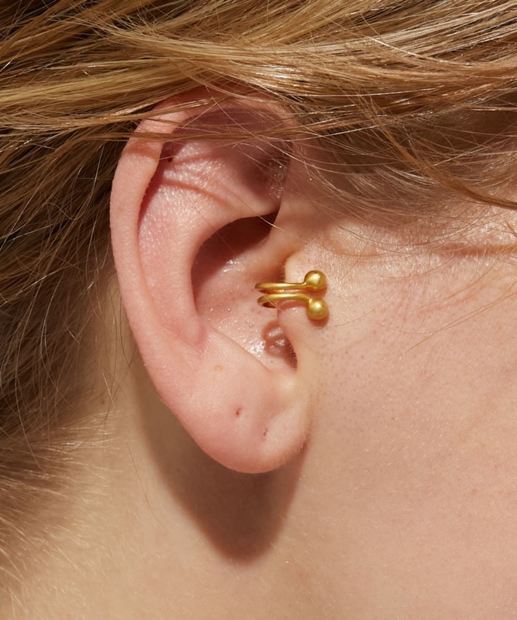 [ancient] organic grain tragus ear cuff
