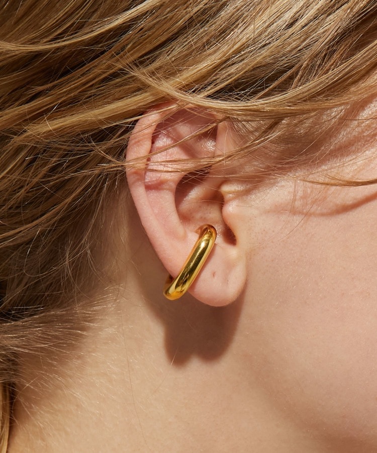 [bone] puffy ear cuff