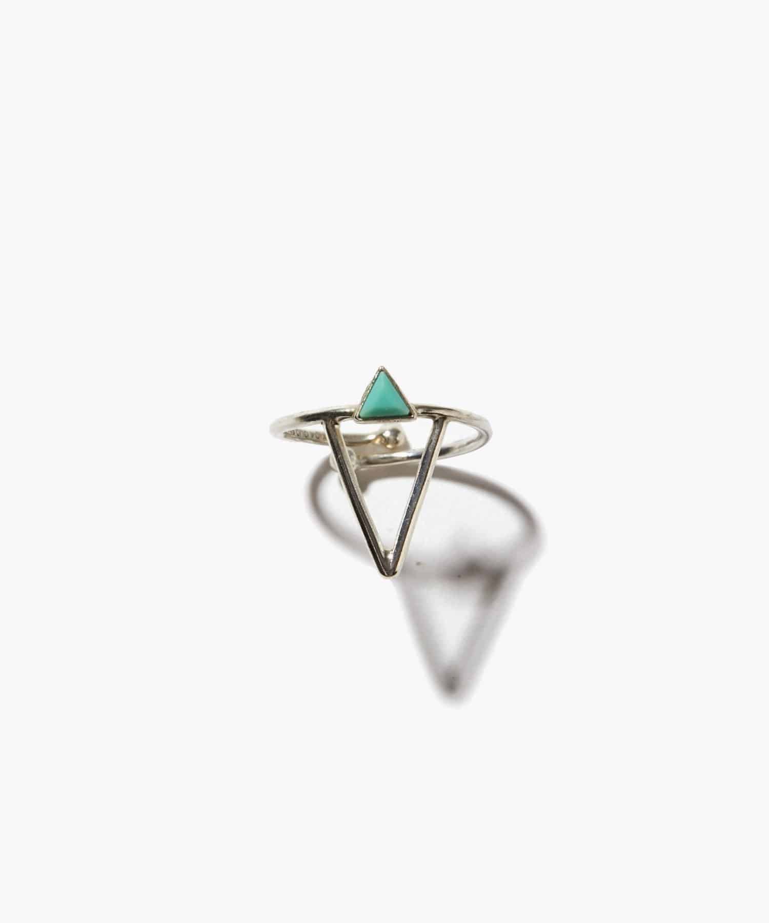 [ancient] ターコイズ シルバー ネイル リング