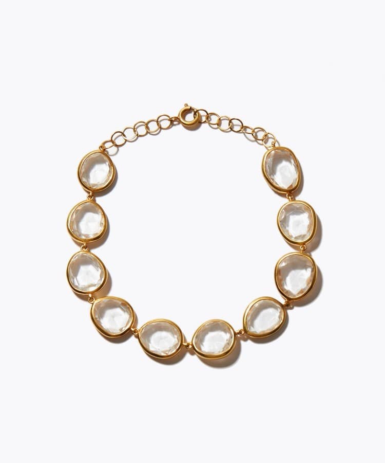 [eden] clear quartz droplets bangle＆bracelet