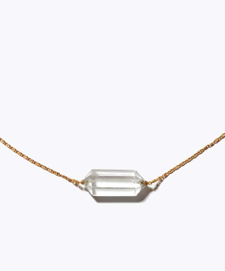 [eden] clear quartz gem necklace＆choker