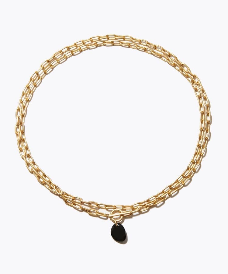[I am donation] KIKO ARAI × ARTIDA OUD onyx long chain necklace＆choker