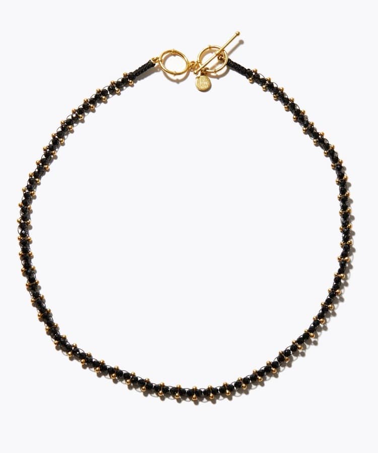 [I am donation] KIKO ARAI × ARTIDA OUD black spinel beads necklace＆choker