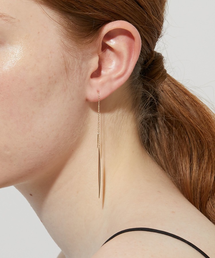 [basic] K10 line american single pierced earring
