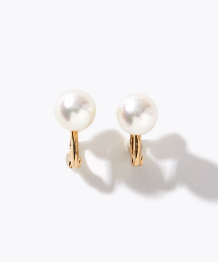 [philia] K10 akoya pearl simple ear clip