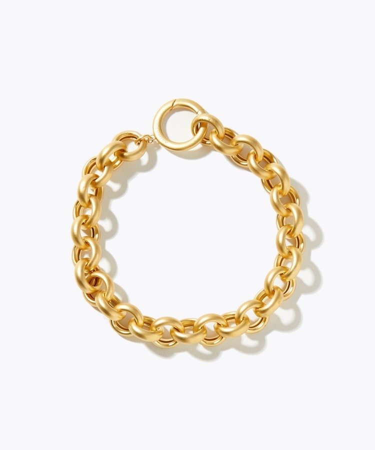 [bone] hollow round bracelet