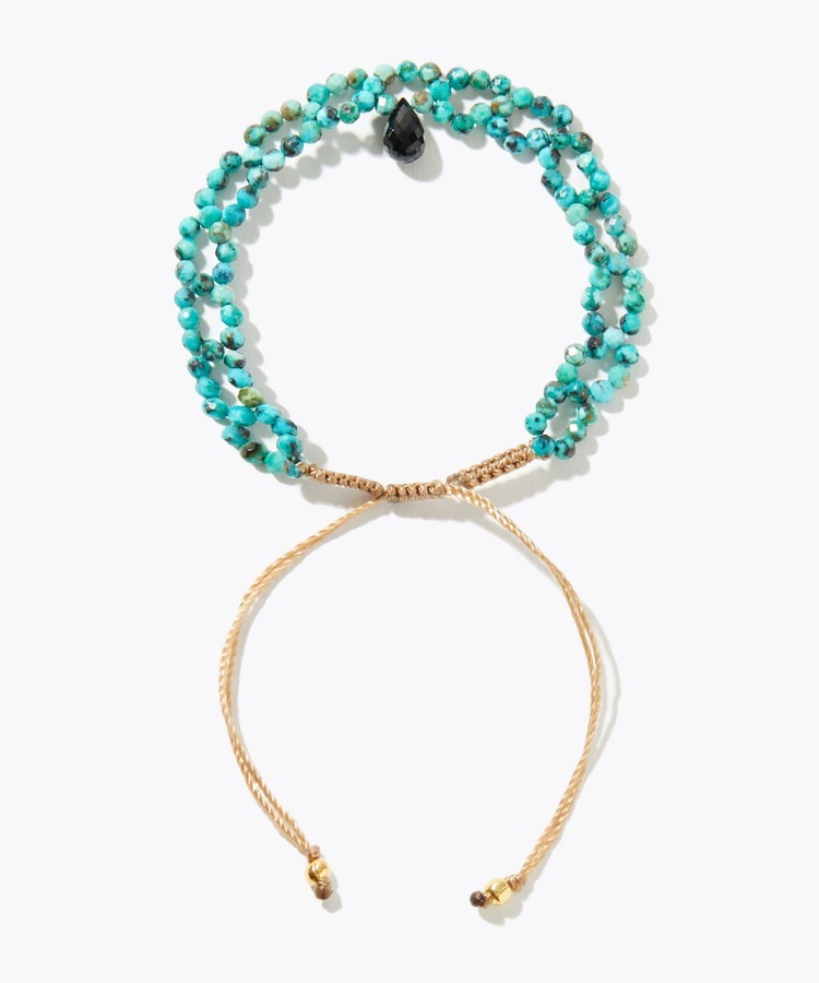 [I am donation] turquoise lace bracelet