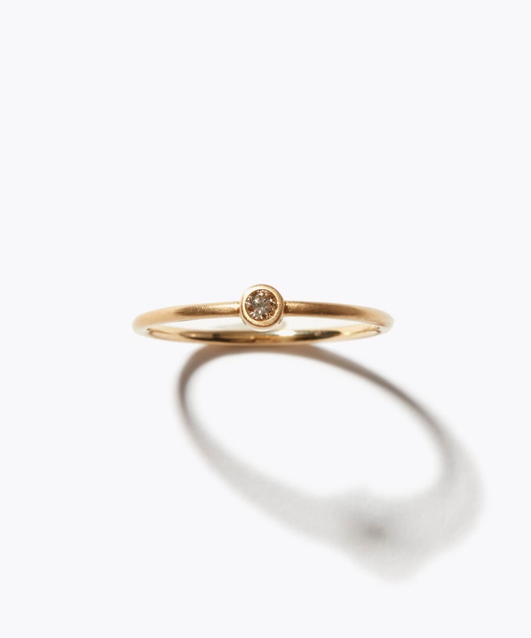 [collaboration] DODO CHIHARU × ARTIDA OUD K18 diamond skiny ring