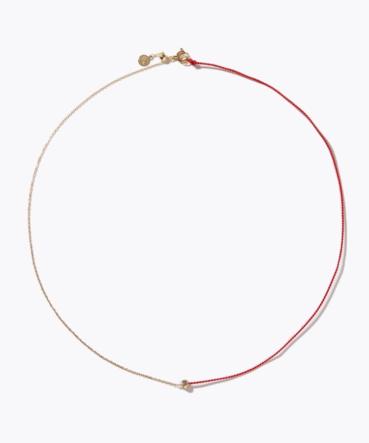 [collaboration] DODO CHIHARU × ARTIDA OUD K10 red cord diamond choker