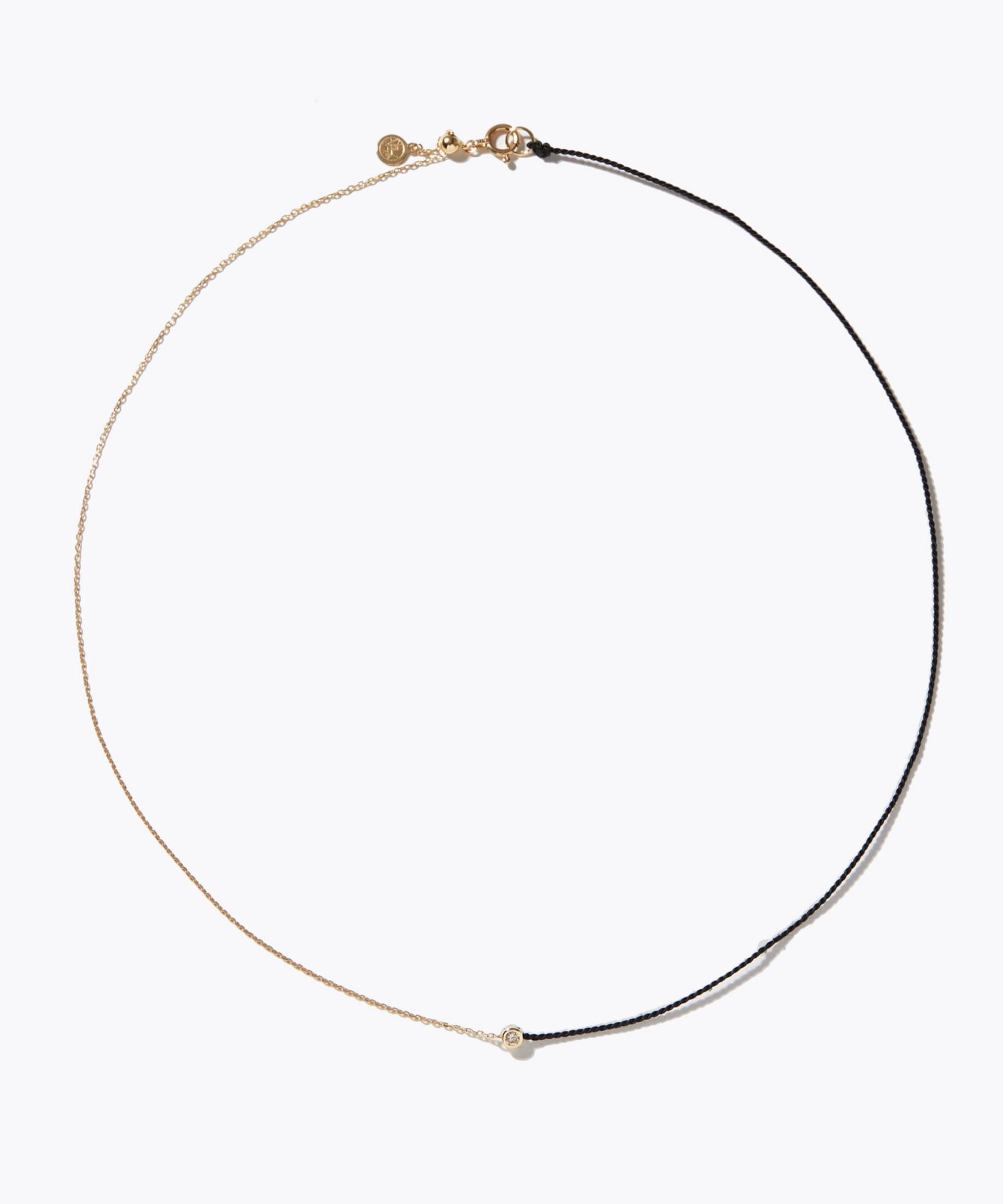[collaboration] DODO CHIHARU × ARTIDA OUD K10 black cord diamond choker