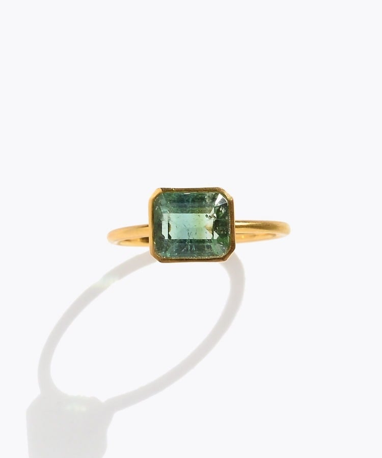 [eden] One of a kind K10 party color tourmaline ring