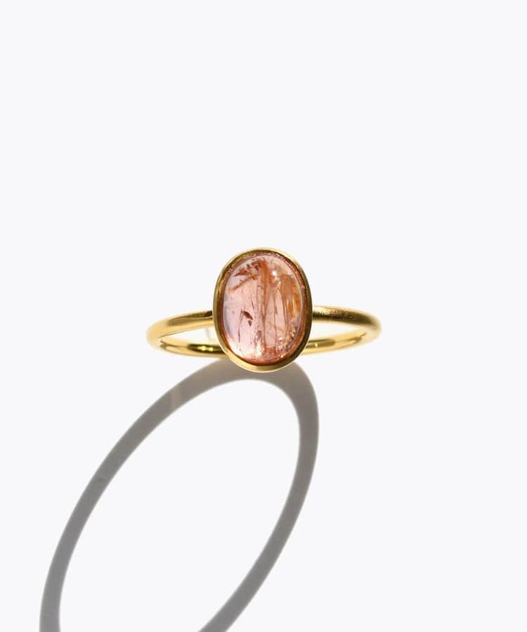 [eden] One of a kind K10 imperial topaz ring
