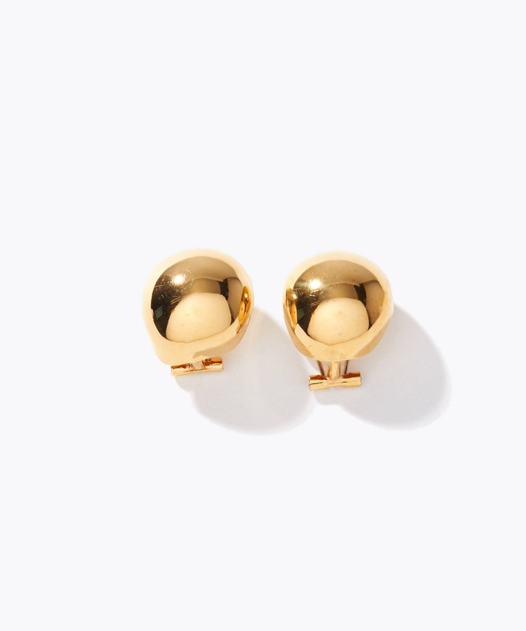 [bone] oval clip ear clip