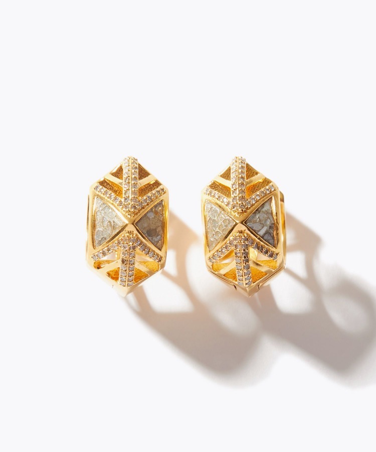 [collaboration] Shana for ARTIDA OUD diamond open work Stesti pierced earring