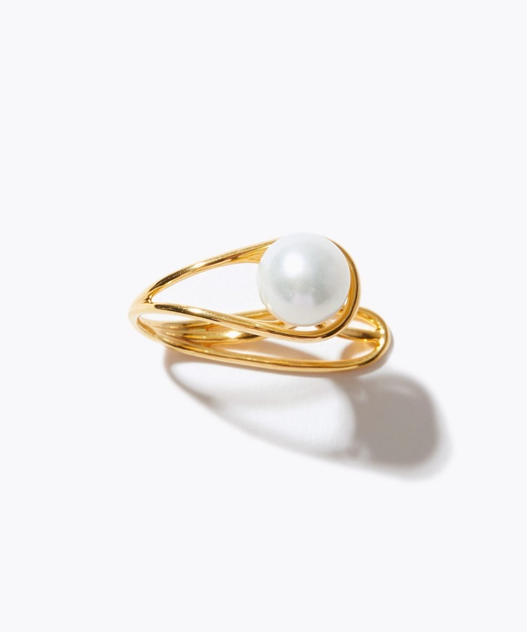 [philia] akoya pearl half finger ring